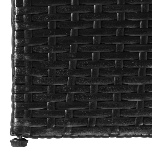 Storage Deck Boxes Garden Storage Box Black 150X100x100 Cm Poly Rattan
