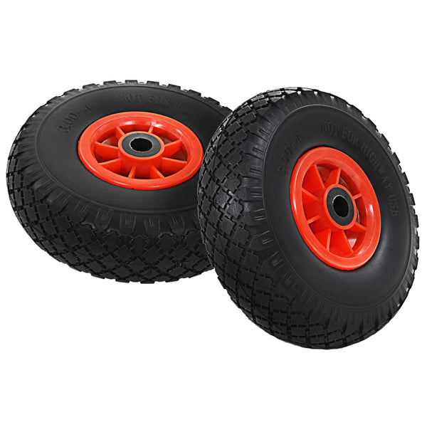 Sack Truck Wheels 4 Pcs Solid Pu 3.00 4 Wheelbarrows Carts Wagons