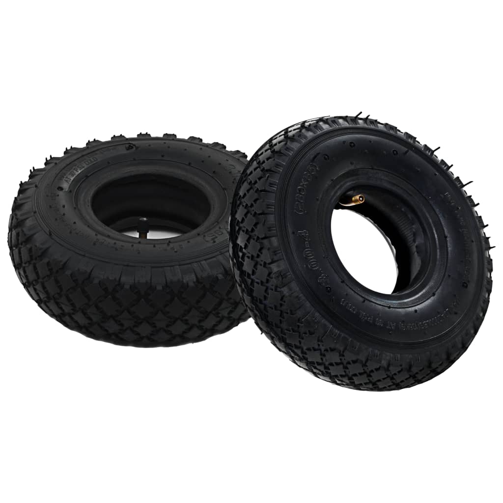 Fence Panels 2 Tyres Inner Tubes 3.00 4 260X85 For Sack Truck Wheel Rubber