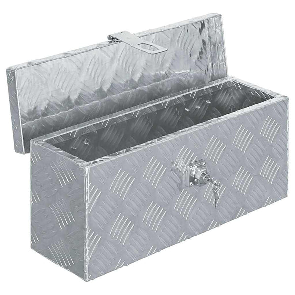 Vidaxl Aluminium Box 48.5X14x20 Cm Silver Tool Boxes