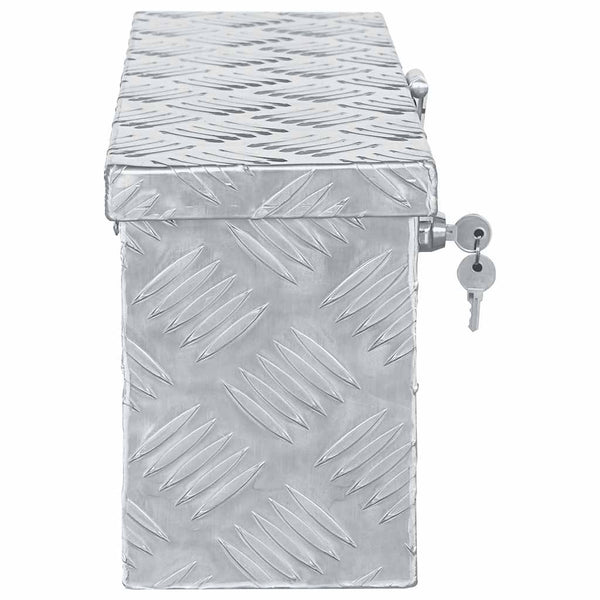 Vidaxl Aluminium Box 48.5X14x20 Cm Silver Tool Boxes