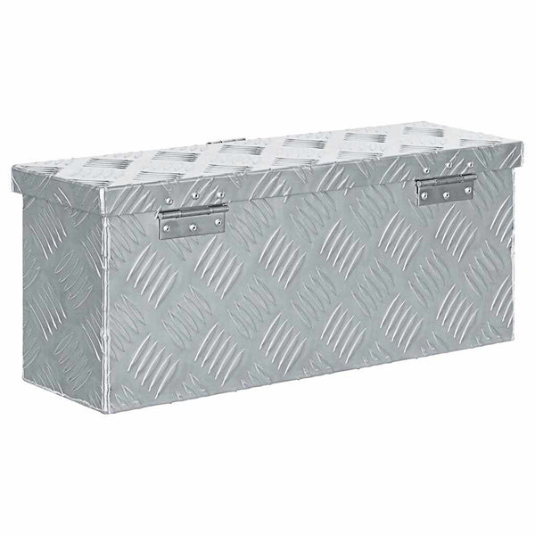Vidaxl Aluminium Box 48.5X14x20 Cm Silver Tool Boxes