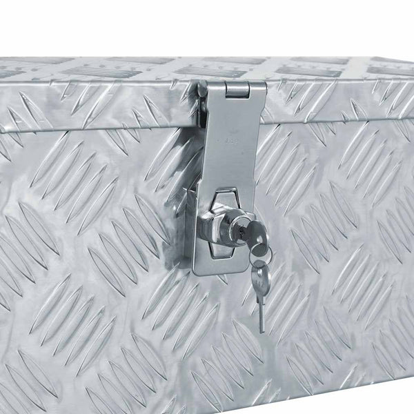Vidaxl Aluminium Box 48.5X14x20 Cm Silver Tool Boxes