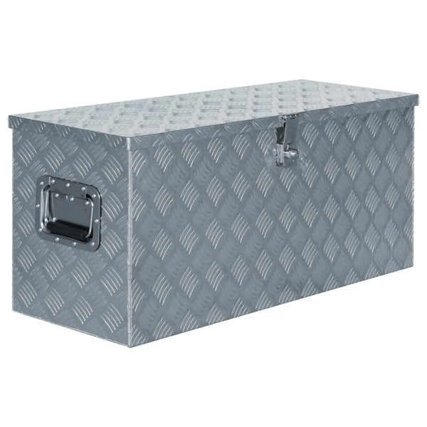 Aluminium Box 90.5X35x40 Cm Silver Tool Boxes