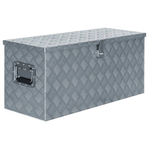 Aluminium Box 90.5X35x40 Cm Silver Tool Boxes
