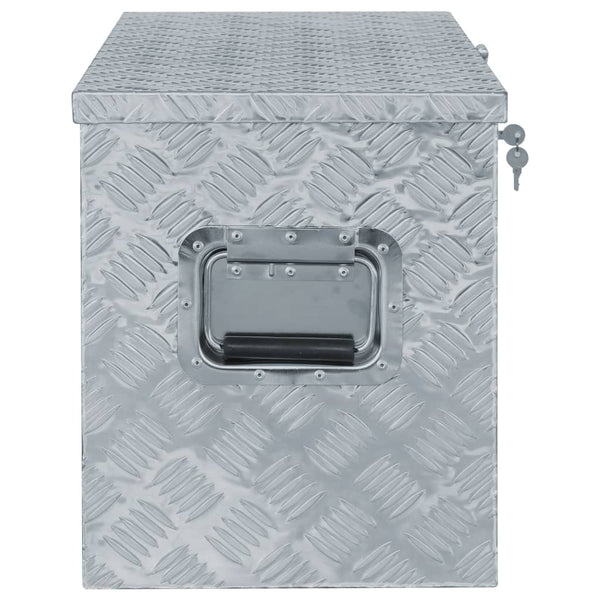 Aluminium Box 90.5X35x40 Cm Silver Tool Boxes