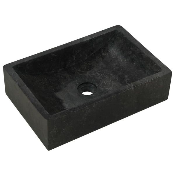 Bathroom Sinks Sink 45X30x12 Cm Marble High Gloss Black
