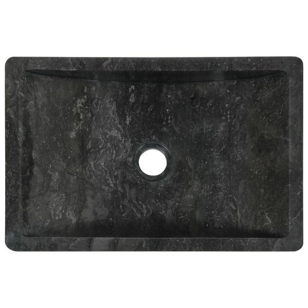 Bathroom Sinks Sink 45X30x12 Cm Marble High Gloss Black