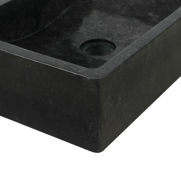 Bathroom Sinks Sink 45X30x12 Cm Marble High Gloss Black