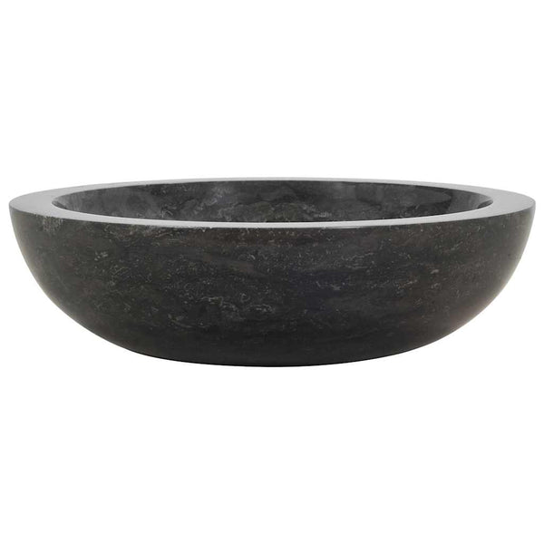 Vidaxl Sink 40X12 Cm Marble Black Bathroom Sinks