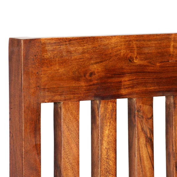 6 Pcs Solid Wood With Sheesham Finish Modern Dining Chairs