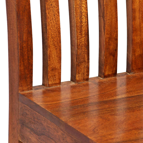 Vidaxl Solid Acacia Wood Set Of 6 Brown Dining Chairs