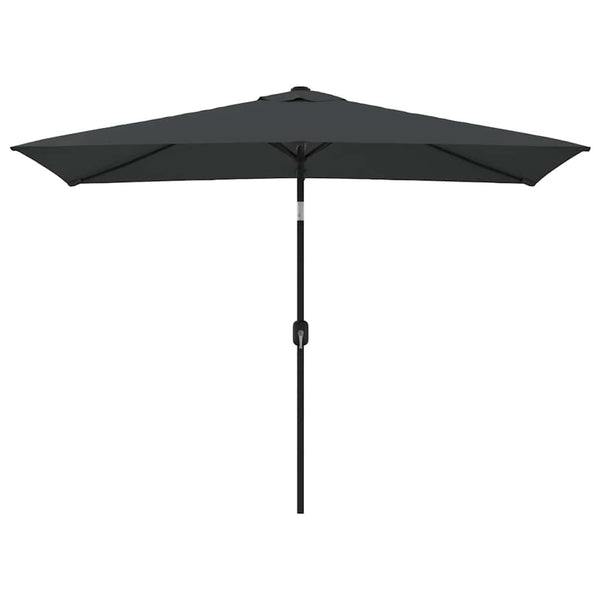 Vidaxl Garden Parasol With Metal Pole 300X200 Cm Anthracite Patio Umbrellas