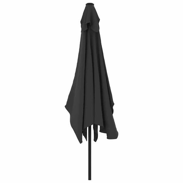 Vidaxl Garden Parasol With Metal Pole 300X200 Cm Anthracite Patio Umbrellas