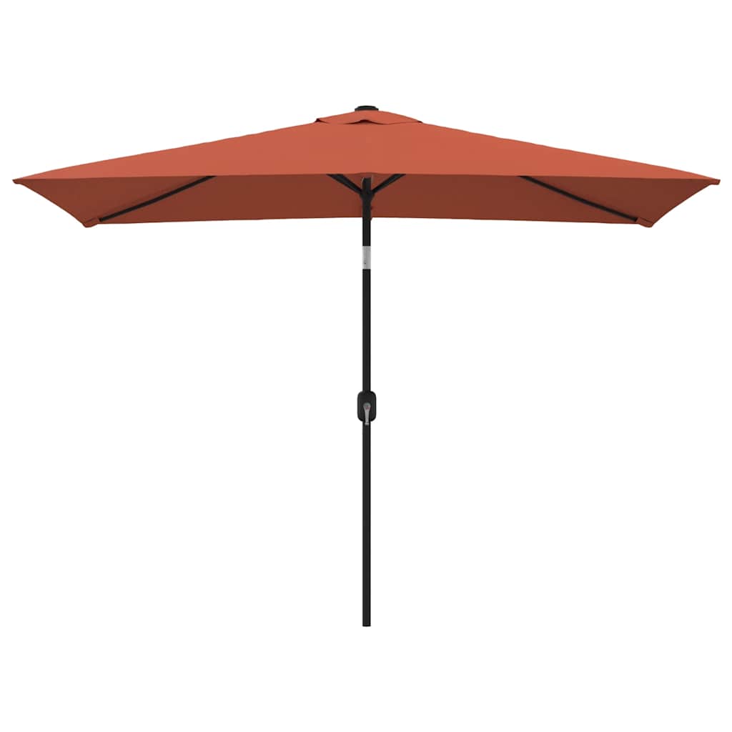 Vidaxl Garden Parasol With Metal Pole 300X200 Cm Terracotta Patio Umbrellas