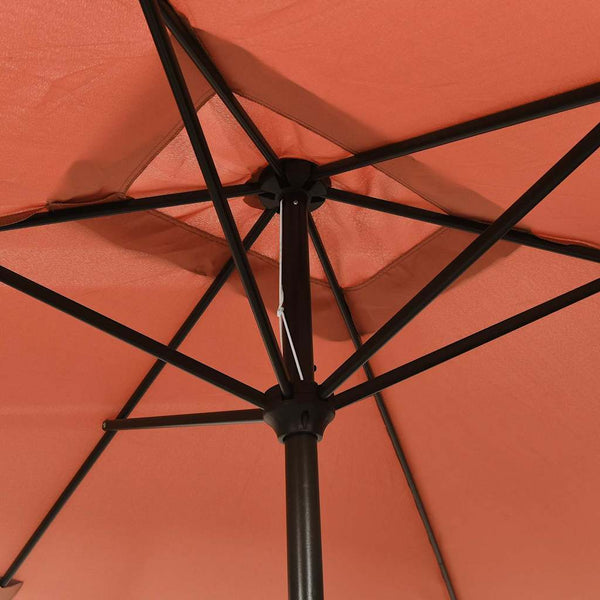 Vidaxl Garden Parasol With Metal Pole 300X200 Cm Terracotta Patio Umbrellas