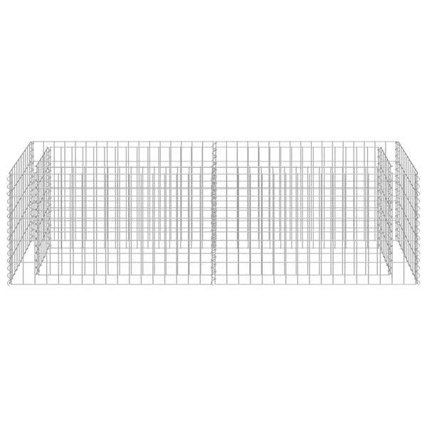 Vidaxl Gabion Raised Bed Galvanised Steel 180X50x50 Cm Raised Garden Beds