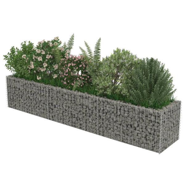 Gabion Raised Bed Galvanised Steel 270X50x50 Cm Gabion Baskets