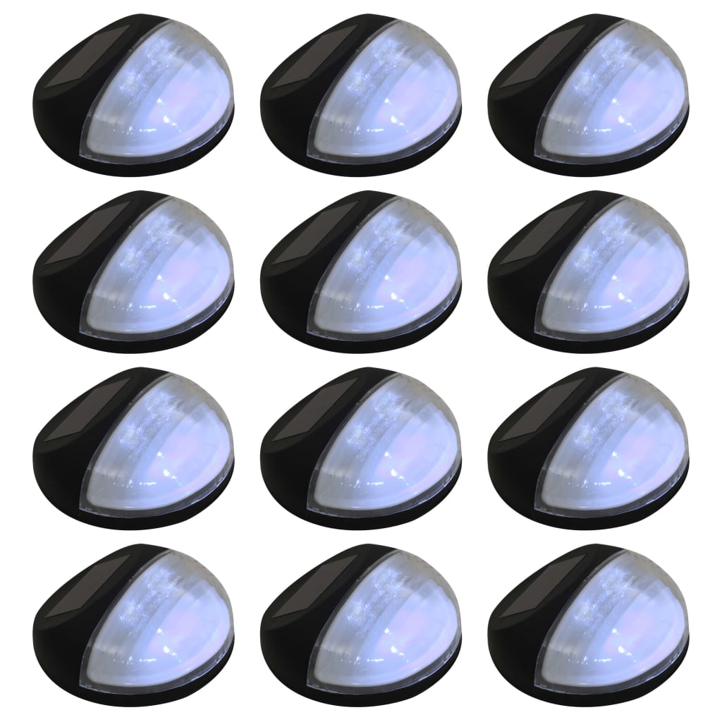 Outdoor Solar Wall Lamps Led 12 Pcs Round Wall & Ceiling Lights