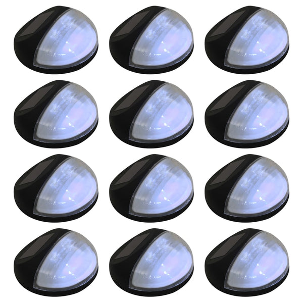 Outdoor Solar Wall Lamps Led 12 Pcs Round Wall & Ceiling Lights