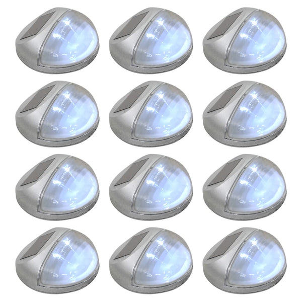Outdoor Solar Wall Lamps Led 12 Pcs Round Wall & Ceiling Lights