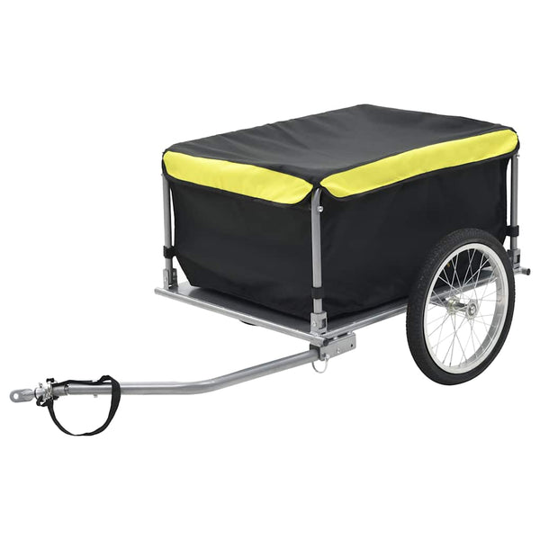 Vidaxl Bike Trailer Black And Yellow 65 Kg Trailers