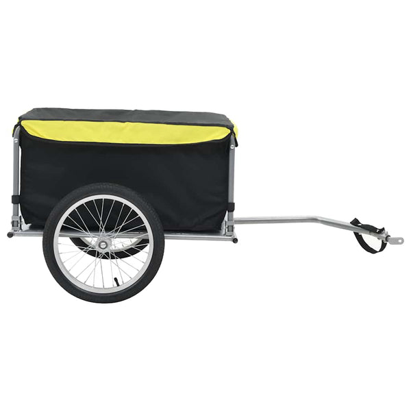 Vidaxl Bike Trailer Black And Yellow 65 Kg Trailers