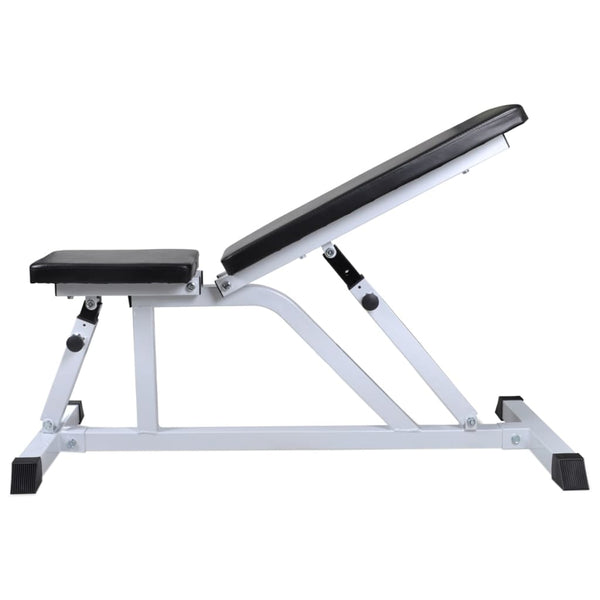 Weights Benches Workout Bench With Barbell And Dumbbell Set 60.5 Kg
