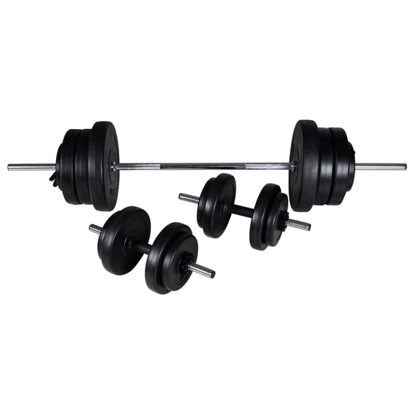Weights Benches Workout Bench With Barbell And Dumbbell Set 60.5 Kg