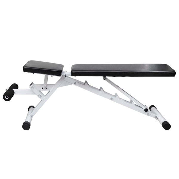 Vidaxl Workout Bench With Barbell And Dumbbell Set 30.5 Kg Weights Benches