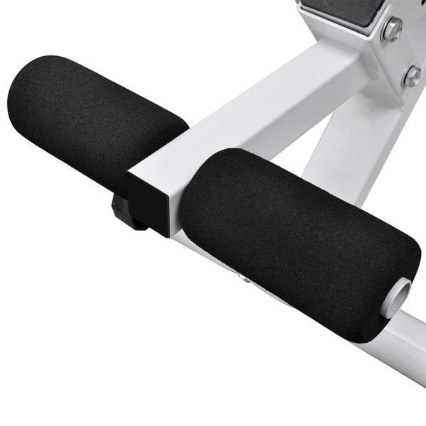 Vidaxl Workout Bench With Barbell And Dumbbell Set 30.5 Kg Weights Benches