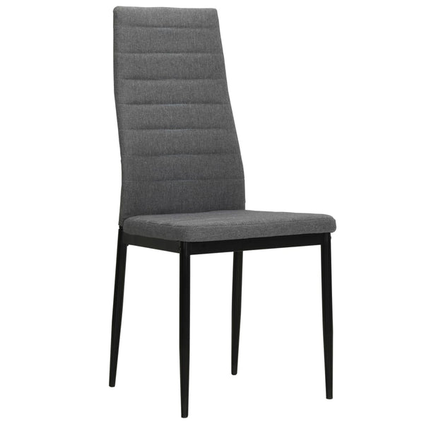 Vidaxl 6 Pcs Light Grey Fabric Dining Chairs