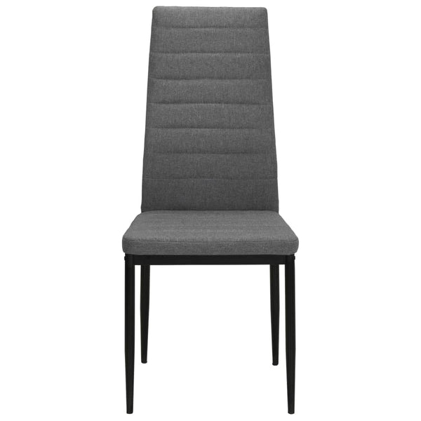 Vidaxl 6 Pcs Light Grey Fabric Dining Chairs