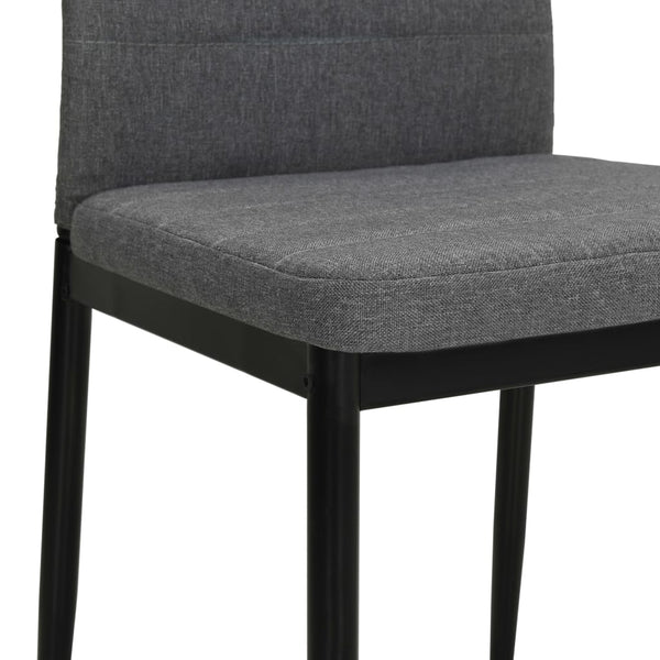 Vidaxl 6 Pcs Light Grey Fabric Dining Chairs