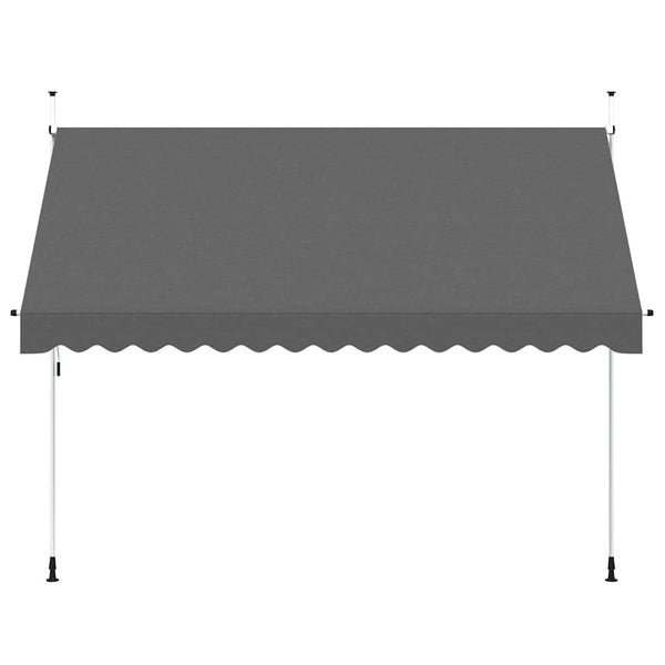Vidaxl Manual Retractable Awning 350 Cm Anthracite Awning & Canopy Parts