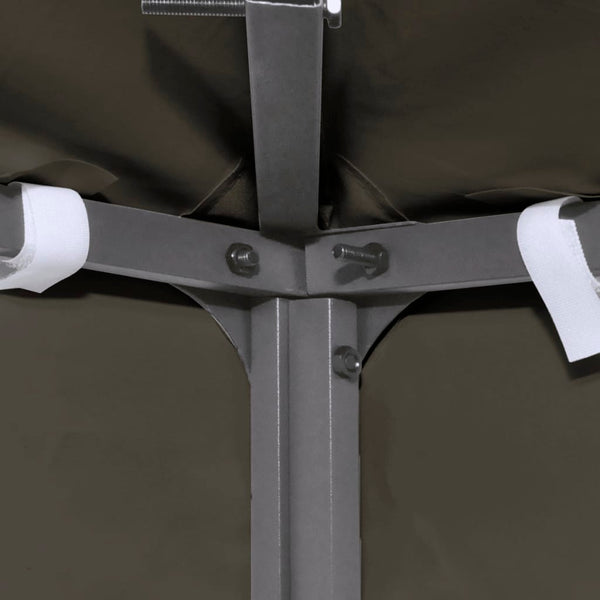 Vidaxl 2 Tier Gazebo Top Cover 310 G/M 3X3 Taupe Gazebos & Pergolas