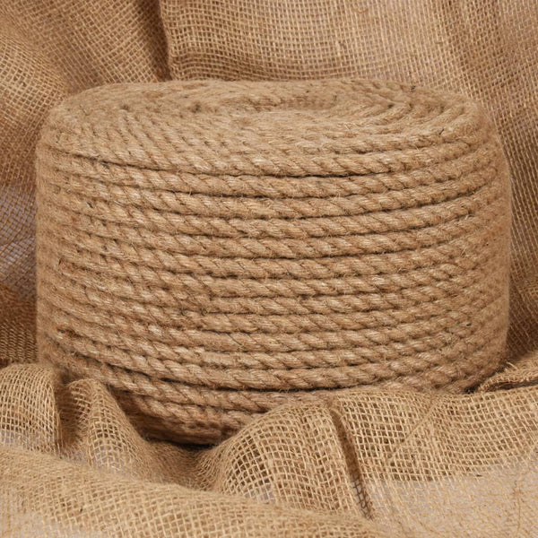 Vidaxl Jute Rope 10 Mm Thickness 250 Length Natural Fibre Ropes Cords & Slings