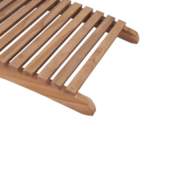 Vidaxl Folding Sun Lounger Solid Teak Wood Other Patio & Garden Furniture