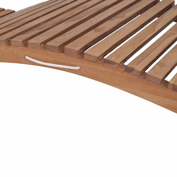 Vidaxl Folding Sun Lounger Solid Teak Wood Other Patio & Garden Furniture