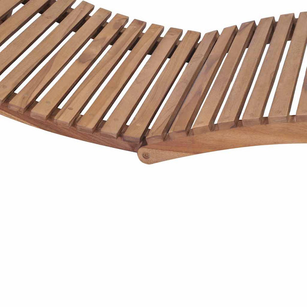 Vidaxl Folding Sun Lounger Solid Teak Wood Other Patio & Garden Furniture