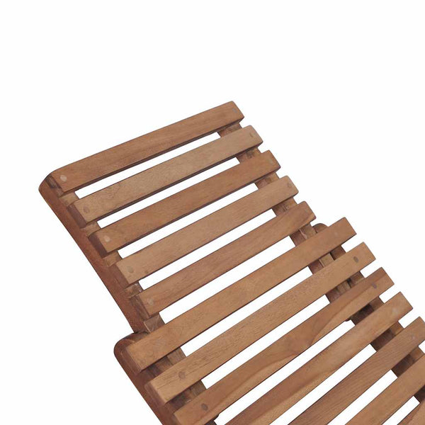 Vidaxl Folding Sun Lounger Solid Teak Wood Other Patio & Garden Furniture
