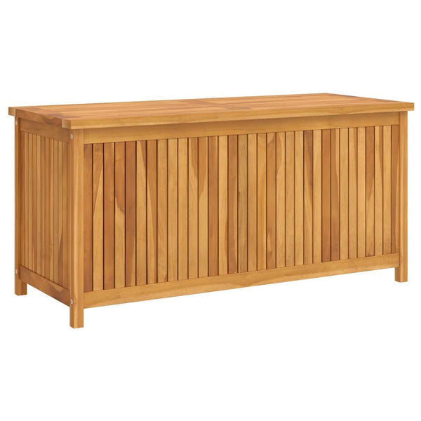 Vidaxl Garden Storage Box 120X50x58 Cm Solid Teak Wood Storage Deck Boxes