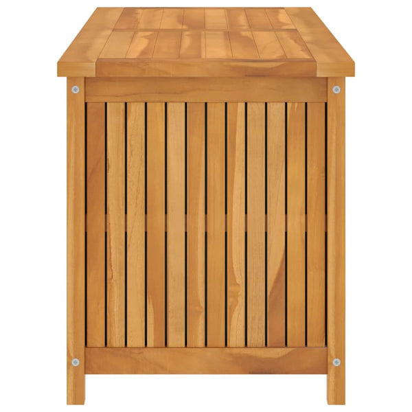 Vidaxl Garden Storage Box 120X50x58 Cm Solid Teak Wood Storage Deck Boxes