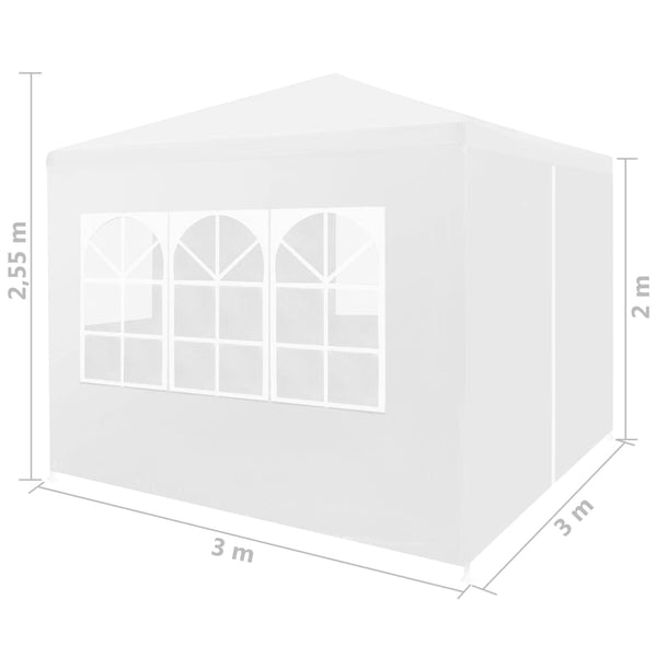 Party Tent 3X3 M White Marquees