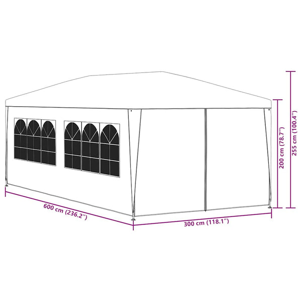 Vidaxl Party Tent 3X6 Meter Anthracite Marquees