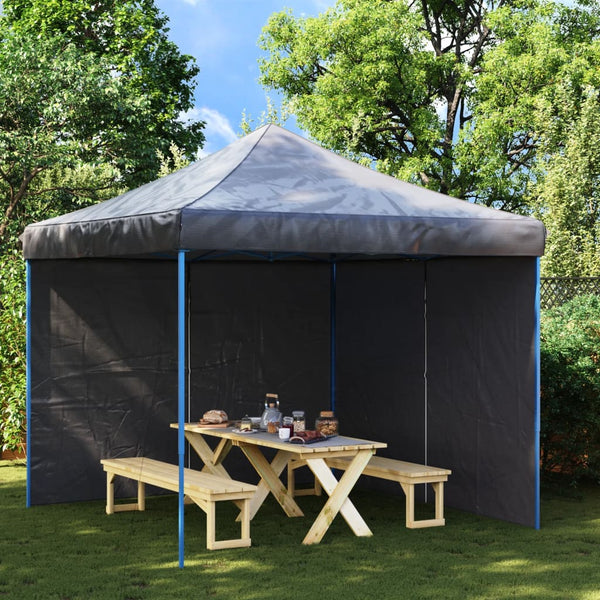 Vidaxl Party Tent Sidewall 2 Pcs With Zipper Pe Anthracite Play Tents