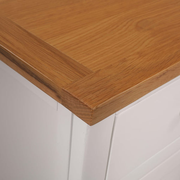 Vidaxl Sideboard 110X33.5X70 Cm Solid Oak Wood Sideboards & Buffets