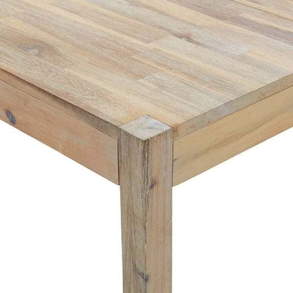 Dining Table 120X70x75 Cm Solid Acacia Wood