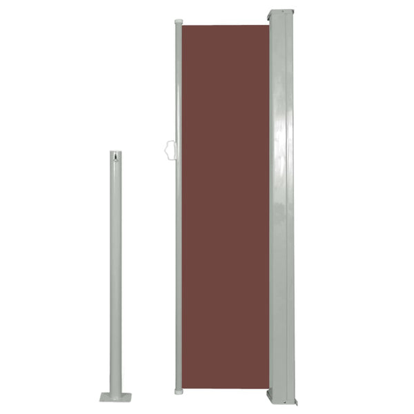 Retractable Side Awning 120 X 300 Cm Brown