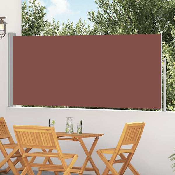 Vidaxl Retractable Side Awning 120 X 300 Cm Brown Awning & Canopy Parts
